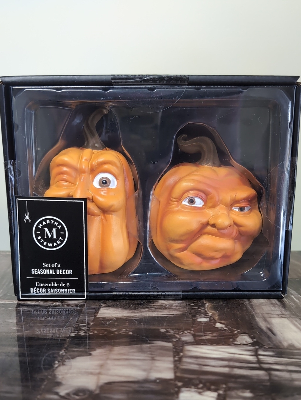 Martha Stewart 2 Pack Pumpkin Face Tabletop Autumn Decor 🎃